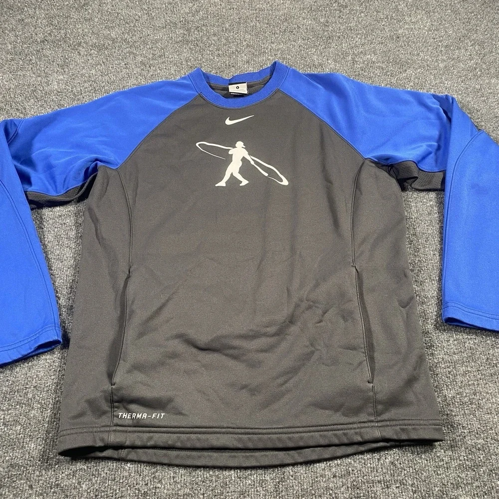 Nike Ken Griffey Jr. Mens Small MLB Baseball Pullover Sweater Thermafit Warmup - Picture 4 of 10